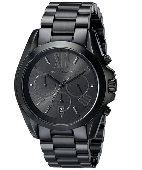 matte black michael kors watch women's